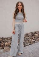 NIKIBIKI Vintage Ribbed High Neck Crop  Top
