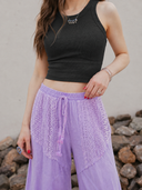 NIKIBIKI Vintage Ribbed High Neck Crop  Top