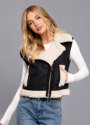Midnight Rider Faux Suede Moto Vest