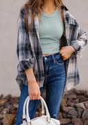 NIKIBIKI Vintage Ribbed High Neck Crop  Top