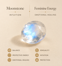 Lunar Crest Moonstone Ring