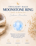 Twilight Halo Moonstone Ring