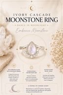 Ivory Cascade Moonstone Ring