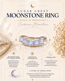 Lunar Crest Moonstone Ring