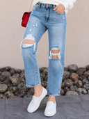 RISEN DENIM | Your New Go To High-Rise MOM Jean | PLUS/REG