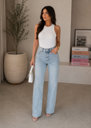 Bling Babe High Rise Rhinestone Denim Jeans | S-3X