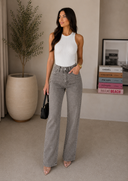Bling Babe High Rise Rhinestone Denim Jeans | S-3X