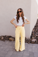 Seaside Breeze Mineral Wash Wide Leg Cropped Pants