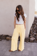 Seaside Breeze Mineral Wash Wide Leg Cropped Pants