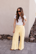 Seaside Breeze Mineral Wash Wide Leg Cropped Pants