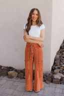 Seaside Breeze Mineral Wash Wide Leg Cropped Pants