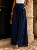 Coastline Tie Waist Palazzo Pants