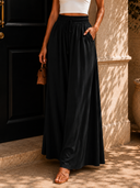 Coastline Tie Waist Palazzo Pants | 12 Colors