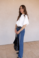 Cloud Muse Bubble Hem Crop Top