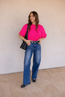 Cloud Muse Bubble Hem Crop Top