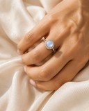 Celestial Tide Moonstone Ring