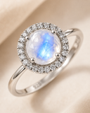 Celestial Tide Moonstone Ring