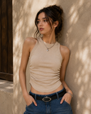 Contour Ease Ruched Tank Top