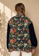 POL Women's Floral Long Sleeve Shacket