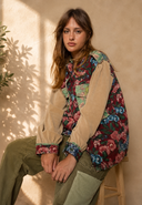 POL Women's Floral Long Sleeve Shacket
