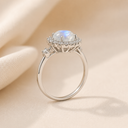 Moonlit Dew Moonstone Ring