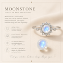 Moonlit Dew Moonstone Ring