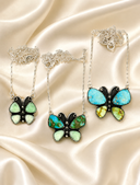Desert Flutter Sterling Silver Butterfly Necklace S.No 9