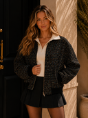 LISTICLE Sparkled Bomber Jacket