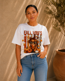 🍂 Fall Vibes Highland Cow Graphic Tee