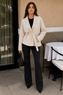The Reserve Luxe Belted Suede Touch Jacket
