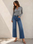 Harper Mid Rise Wide Leg Jeans