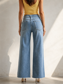Everly Long Length Wide Leg Jeans