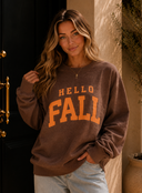 Hello Fall Knit Sweatshirt