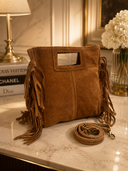 Lilly Large Fringe Suede Crossbody Bag | Pre-Order