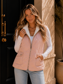 Fleece-Lined Zip-Up Vest (2 colors)