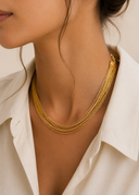 Aurora Cascade Layered Chain Necklace