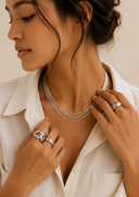 Aurora Cascade Layered Chain Necklace