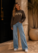 Happy Puff Knit Sweater