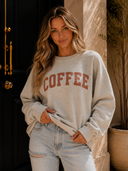 Coffee Puff Knit Sweater