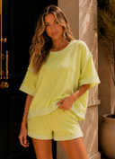 Oversize Reverse Contrast Banded Top
