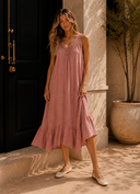 Sweet Days Sleeveless Ruffle Dress