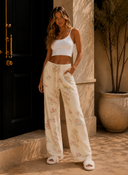 Print Satin Pajama, Pants Only