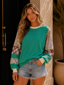 Patchwork Charm Colorblock Pullover