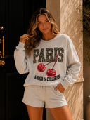 Paris Cherry AMOUR Oversized Sweatshirt