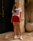 American Flag Graphic Tee