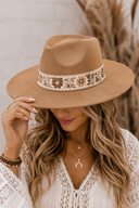 Flower Ribbon Fedora Hat