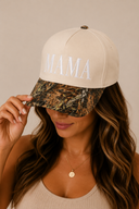MAMA Letter Embroidery Camo Two-Tone Trucker Hat