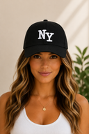 City Logo Embroidered Monogram Baseball Cap Hat