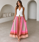 Boardwalk Stripe Maxi Skirt