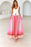 Boardwalk Stripe Maxi Skirt